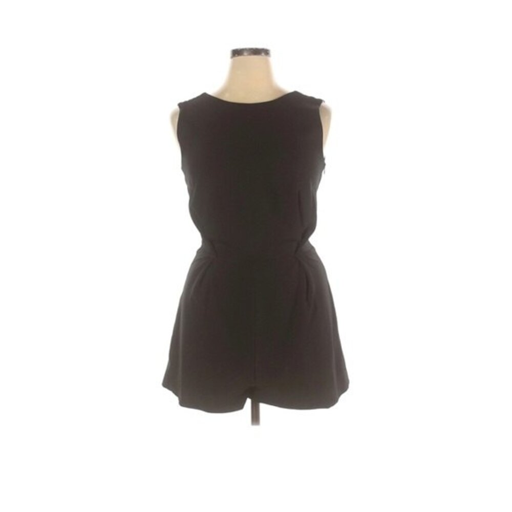 Bar III Women's‎ Black Romper With Back Zip Size XL